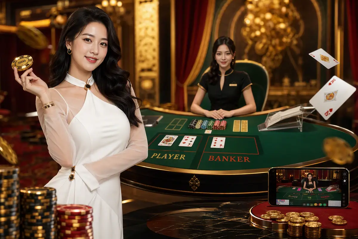 daddywin Casino meja live baccarat dealer langsung